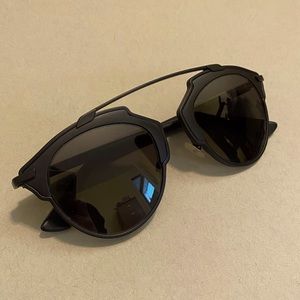 Matte Black Dior So Real Sunglasses